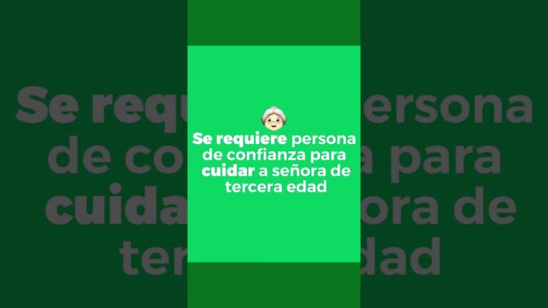 agencias de trabajo para cuidar personas mayores
