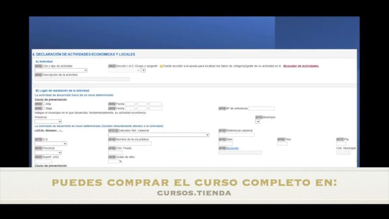 alta en el censo de actividades económicas
