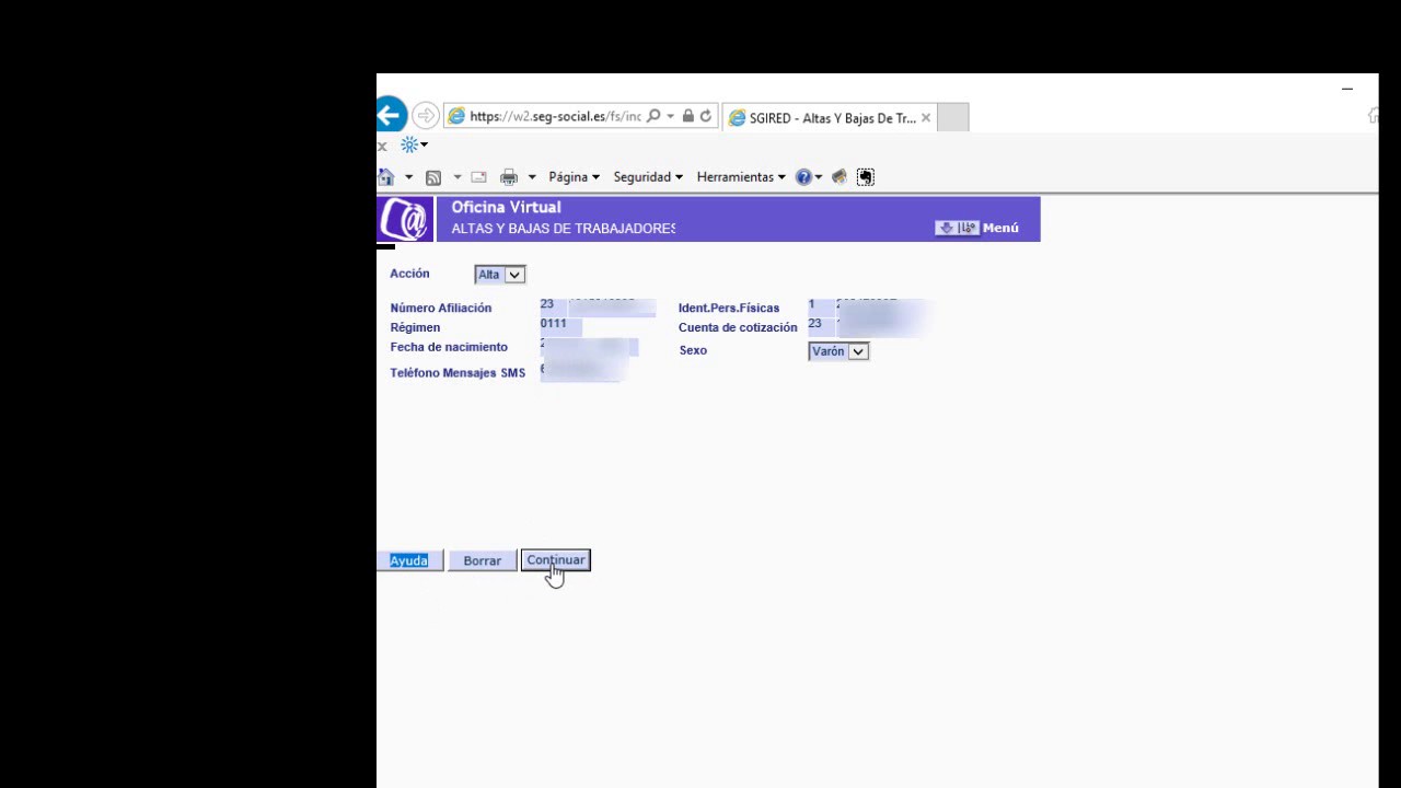 alta seguridad social becarios sistema red