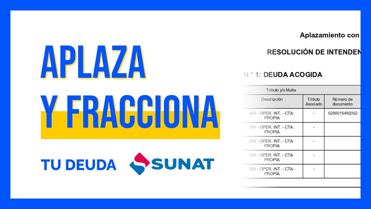 aplazamiento y fraccionamiento de la deuda tributaria