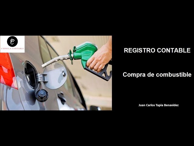 asiento contable factura de gasolina