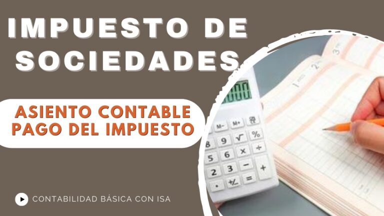 asiento contable pago a cuenta impuesto sociedades