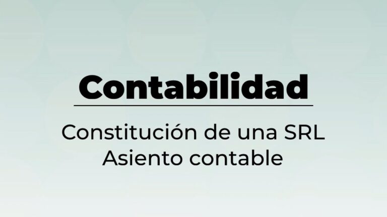 asientos de constitucion de una sociedad limitada