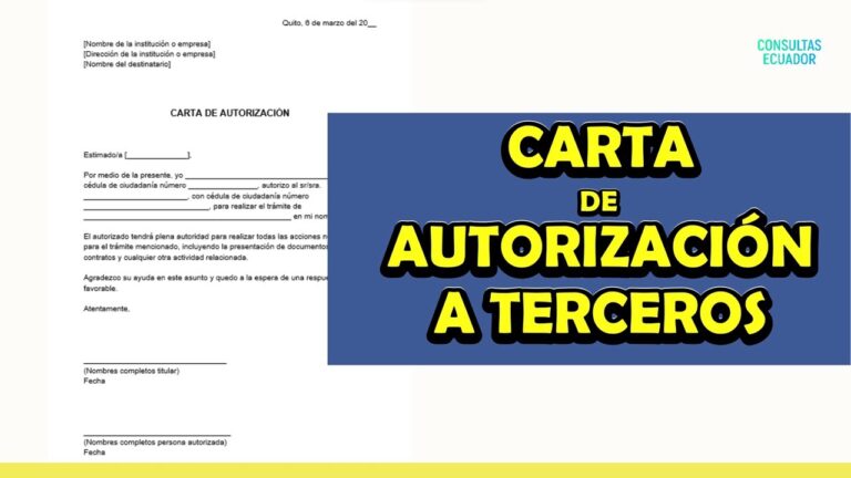 autorizacion para realizar tramites en nombre de otra persona