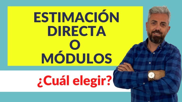 cambiar de estimacion directa a modulos