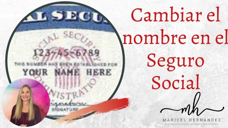 cambiar nombre en la seguridad social