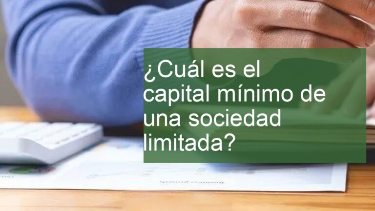 capital minimo exigible en una sociedad limitada