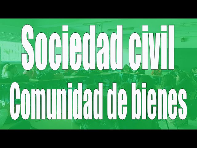 caracteristicas de una comunidad de bienes