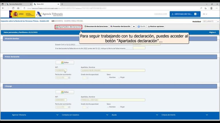 casilla para solicitar borrador hacienda
