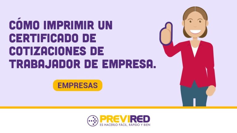 certificado de cotizaciones de la última empresa