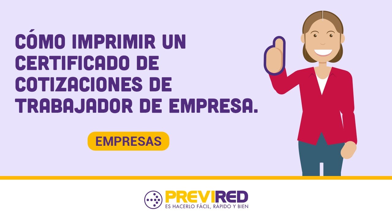 certificado de cotizaciones de la última empresa