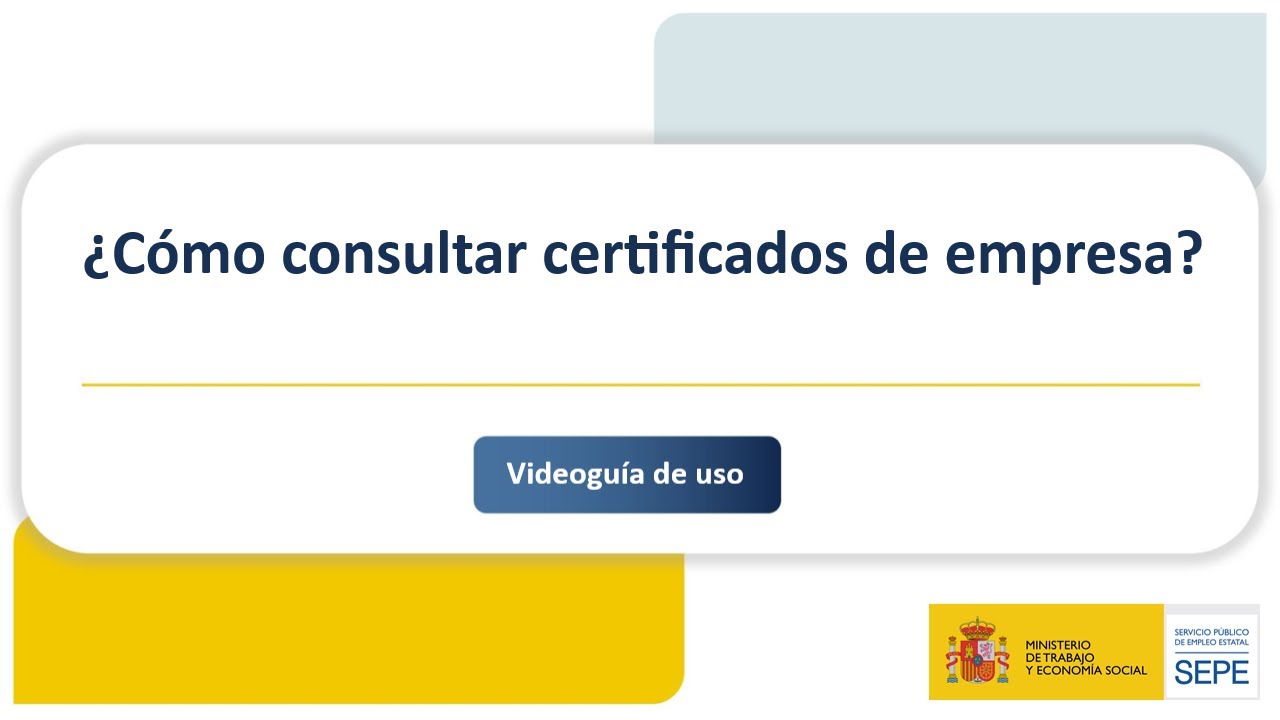 certificado de empresa al servicio público de empleo estatal