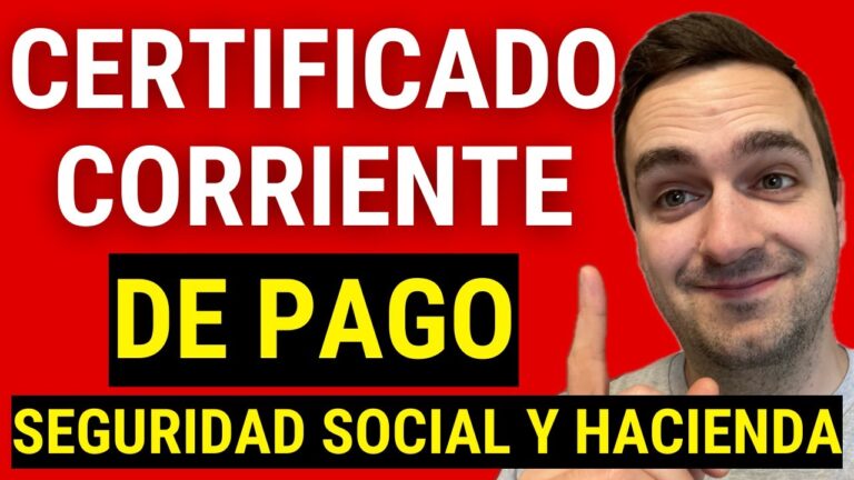 certificado de estar al corriente de pagos con la tesorería seguridad social