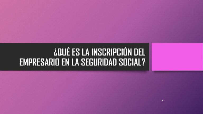 certificado inscripción de empresario en el sistema de la seguridad social