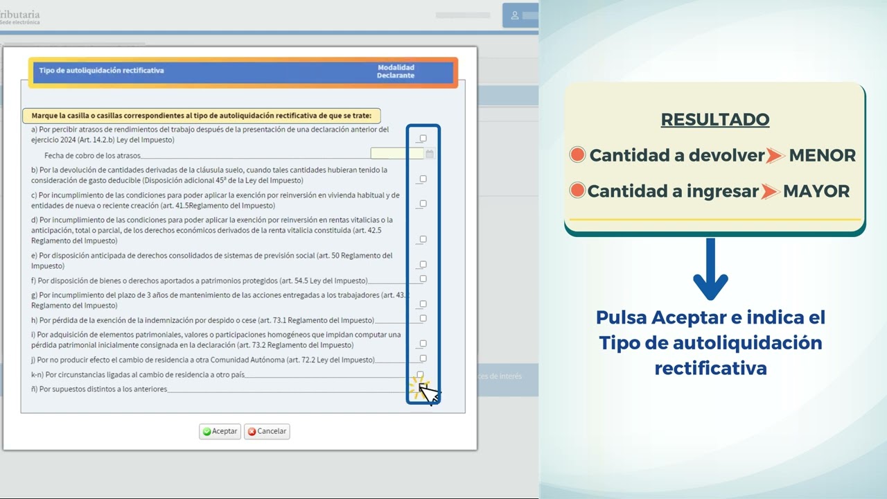como cancelar la declaracion de la renta