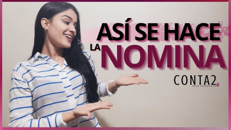 como confeccionar una nomina paso a paso