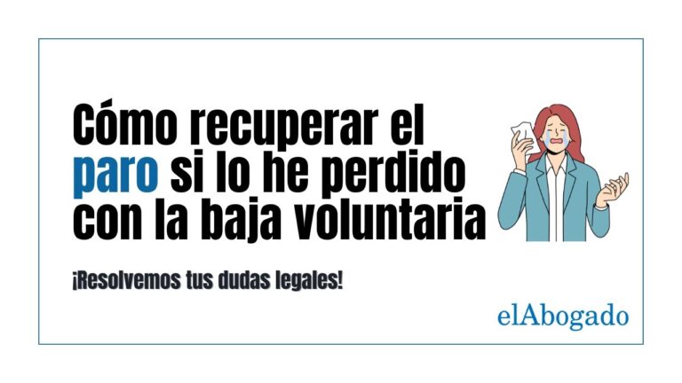 como conseguir el paro con baja voluntaria