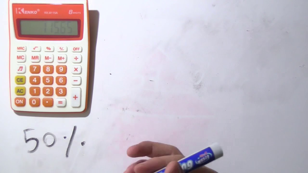 como hacer el 50 por ciento de descuento