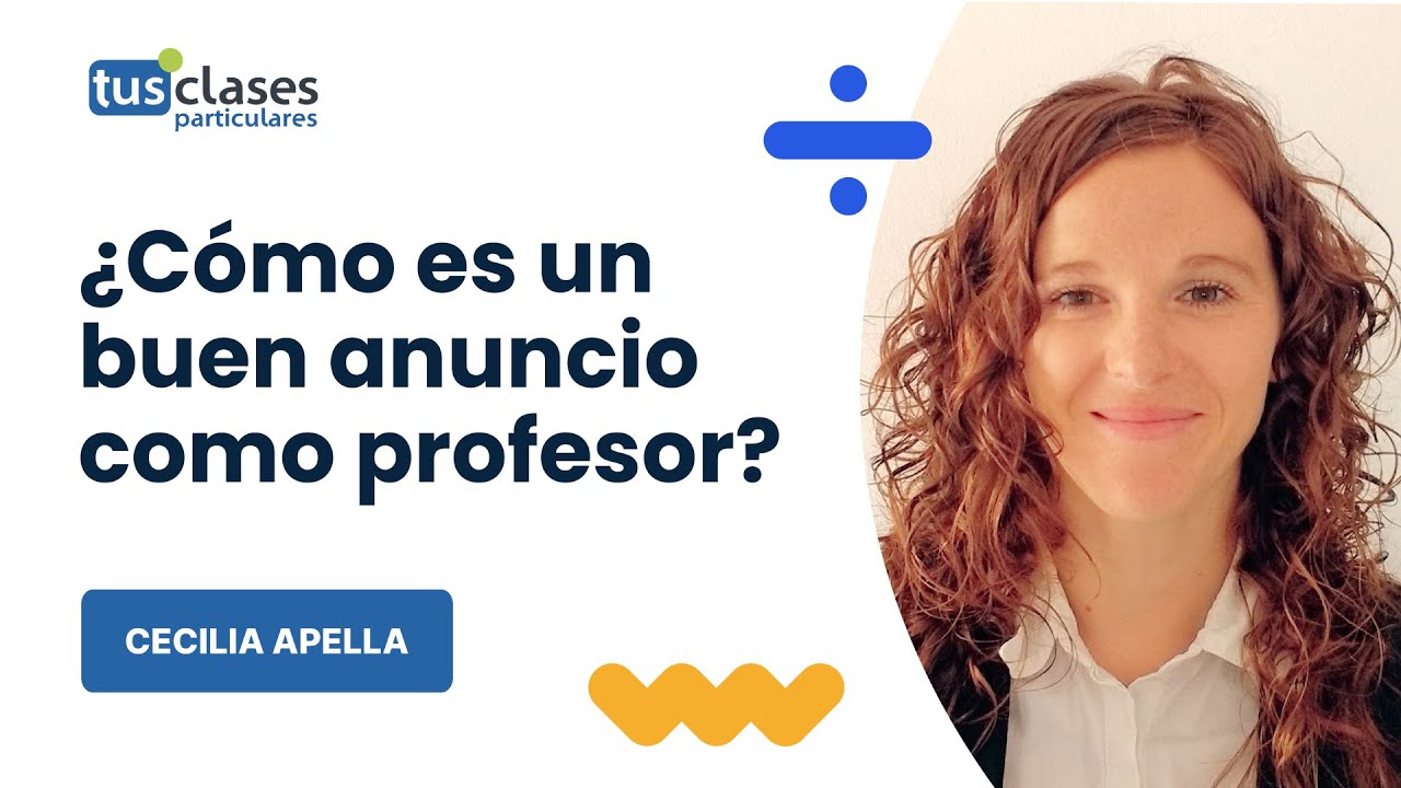 como hacer un anuncio de clases particulares