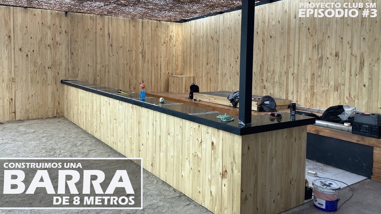 como hacer una barra de bar de obra