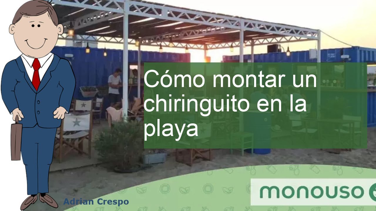 como montar un chiringuito en la playa