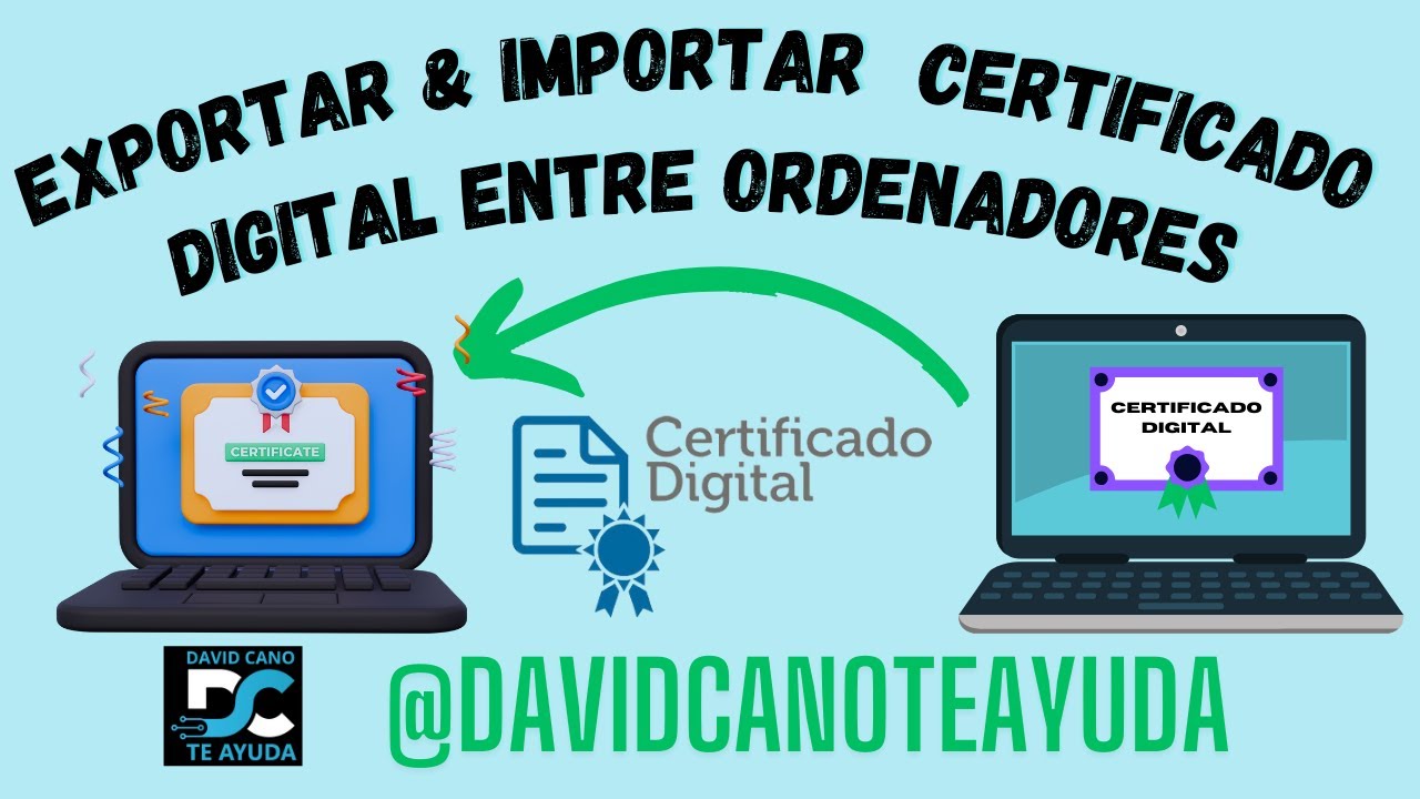 como mover certificado digital a otro ordenador