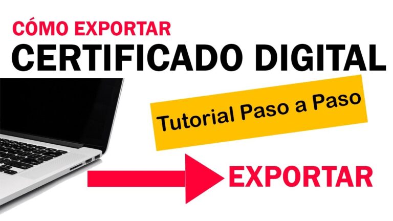 como puedo exportar un certificado digital