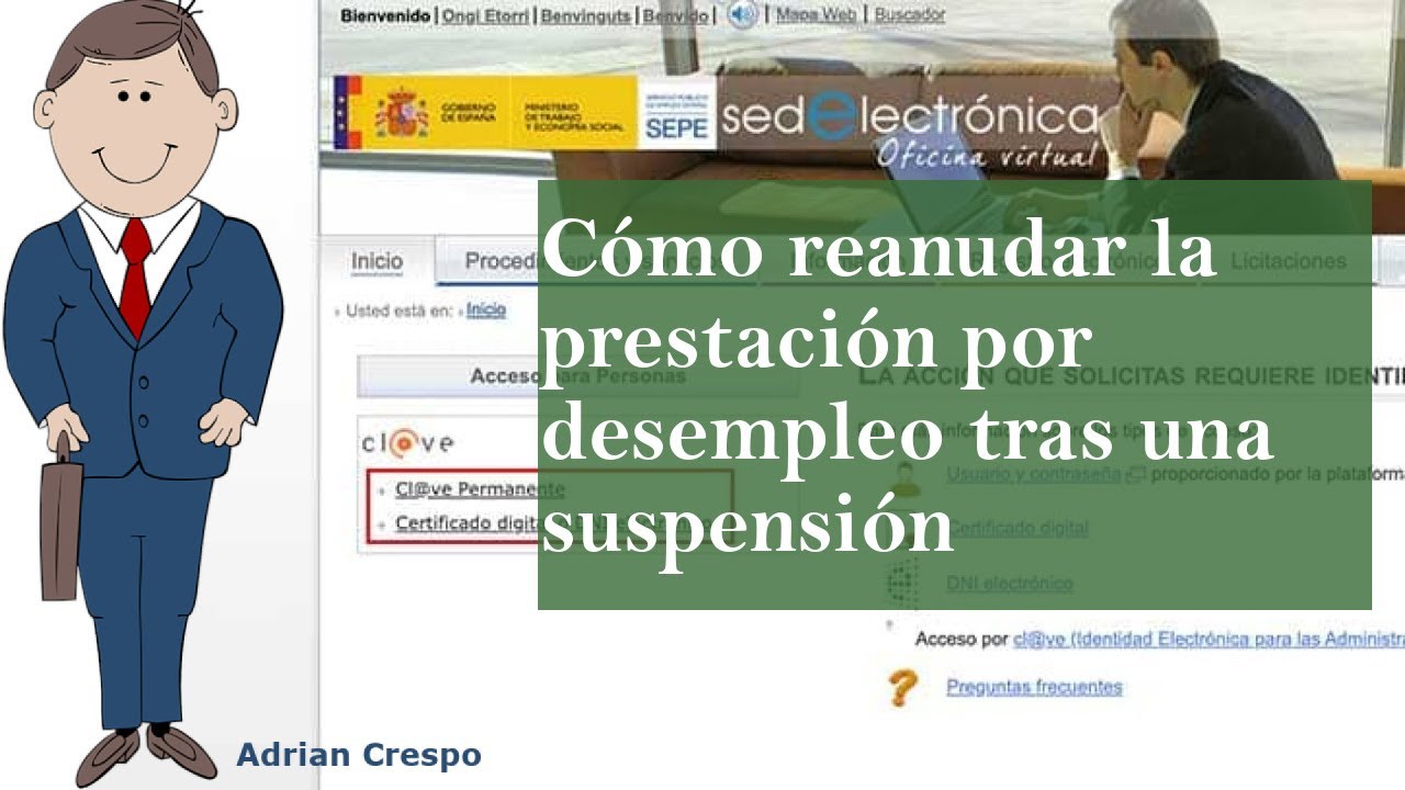 como reanudar prestacion por desempleo online