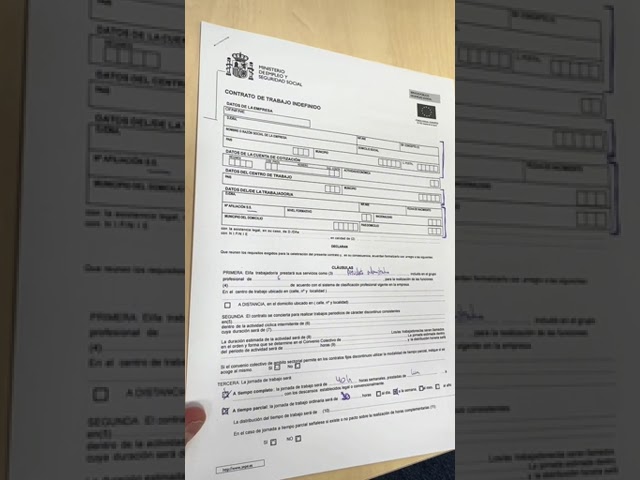 como rellenar un contrato de trabajo temporal