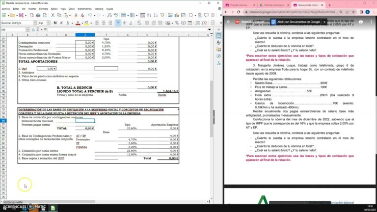 como rellenar una nomina paso a paso