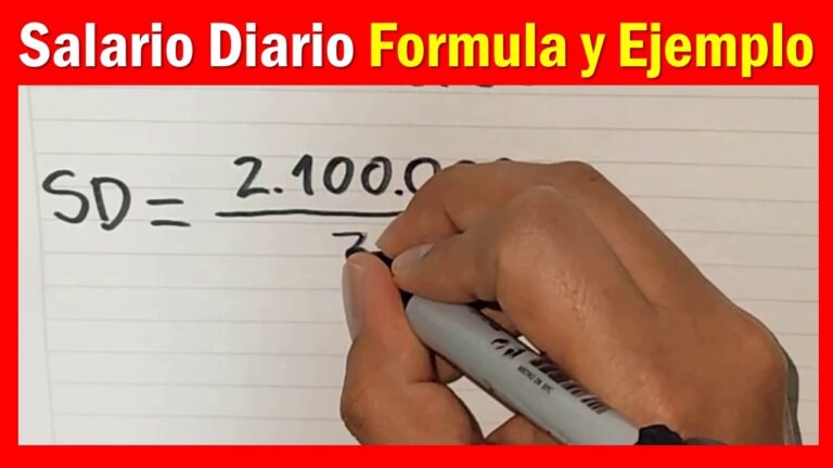 como se calcula el salario diario mensual