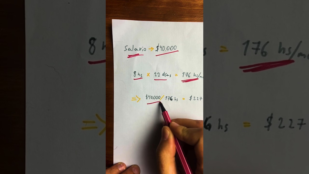 como se calcula el salario por hora