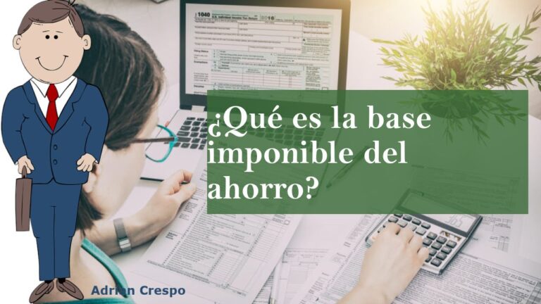 como se calcula la base imponible del ahorro