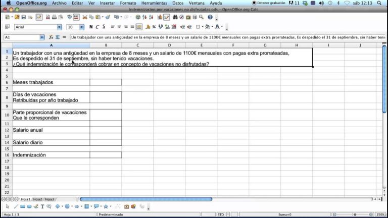 como se calculan las vacaciones no disfrutadas en un finiquito