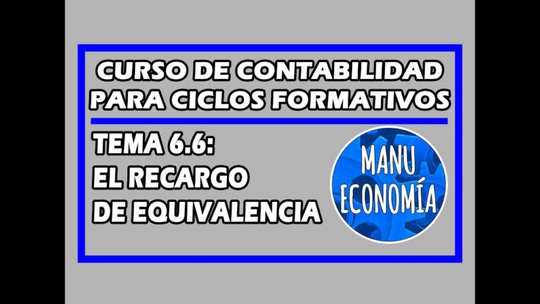 como se contabiliza el recargo de equivalencia