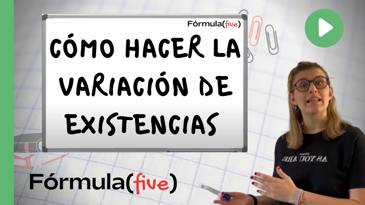 como se hace la variacion de existencias