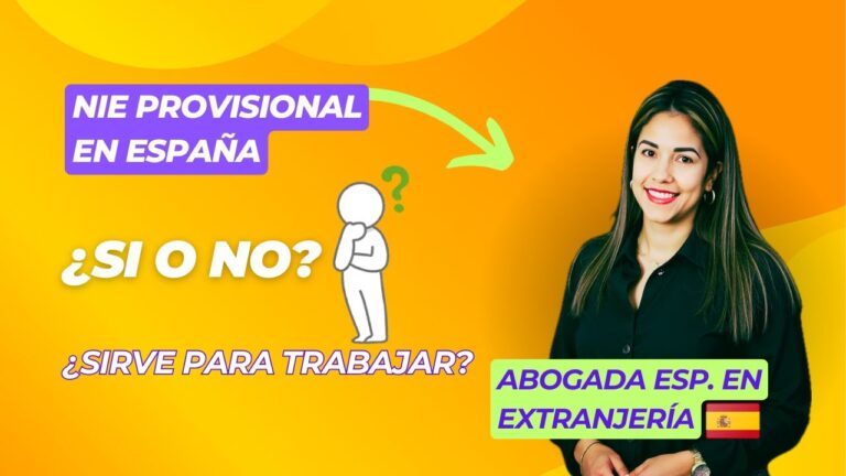 con el nie provisional puedo trabajar en españa