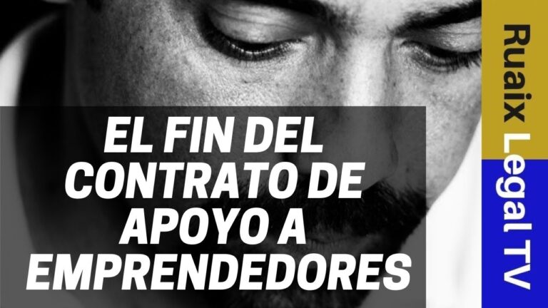 contrato de trabajo de apoyo a emprendedores