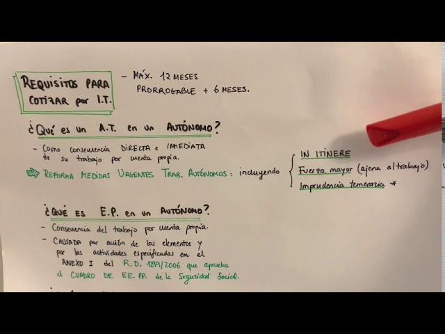 cotizacion por incapacidad temporal autonomos