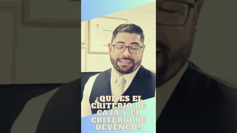 criterio de devengo y criterio de caja