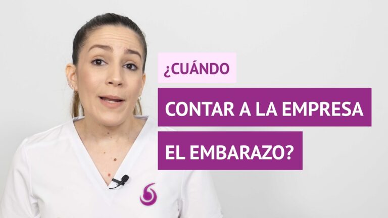 cuando debo comunicar a la empresa que estoy embarazada