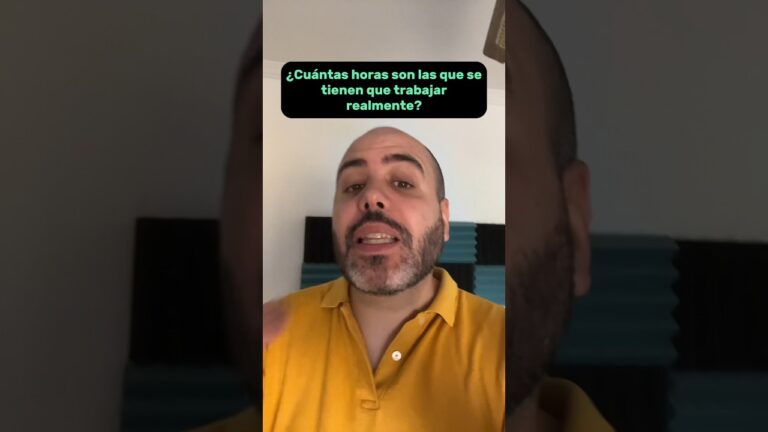 cuantas horas de trabajo es jornada completa