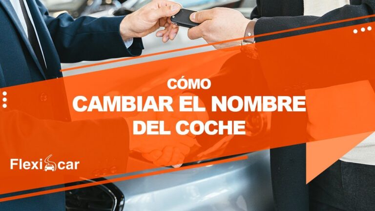 cuanto cuesta cambiar de nombre un coche en trafico