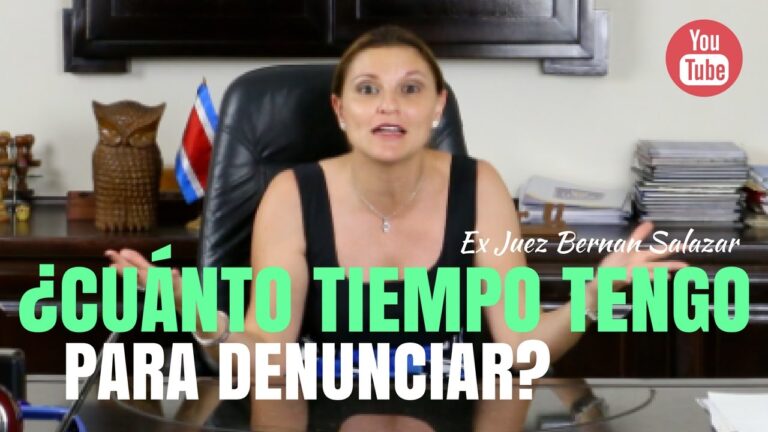 cuanto tiempo puede pasar para poner una denuncia