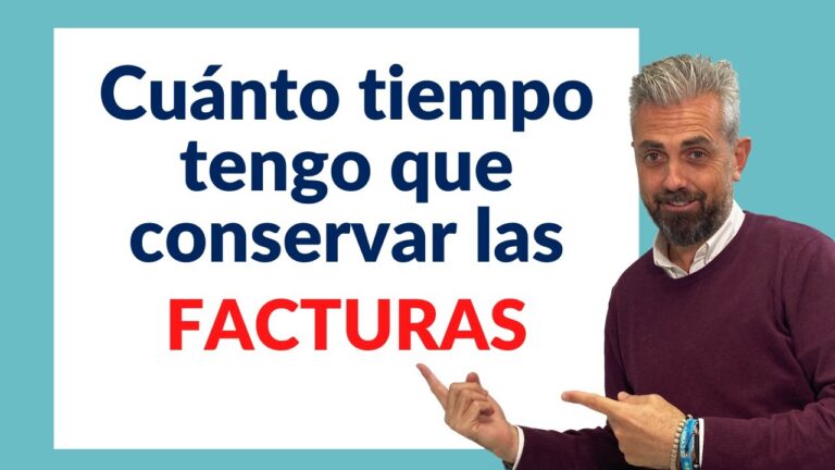 cuantos años hay que guardar las facturas de un autónomo