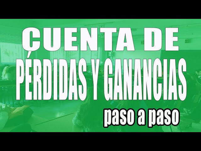 cuenta de perdidas y ganancias de un restaurante