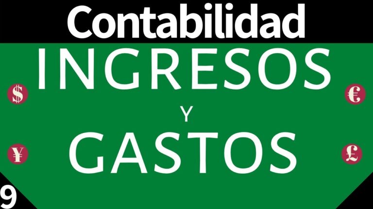 cuentas de ingresos y gastos en contabilidad