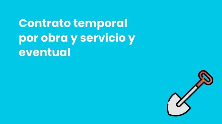 diferencia entre contrato eventual y por obra y servicio