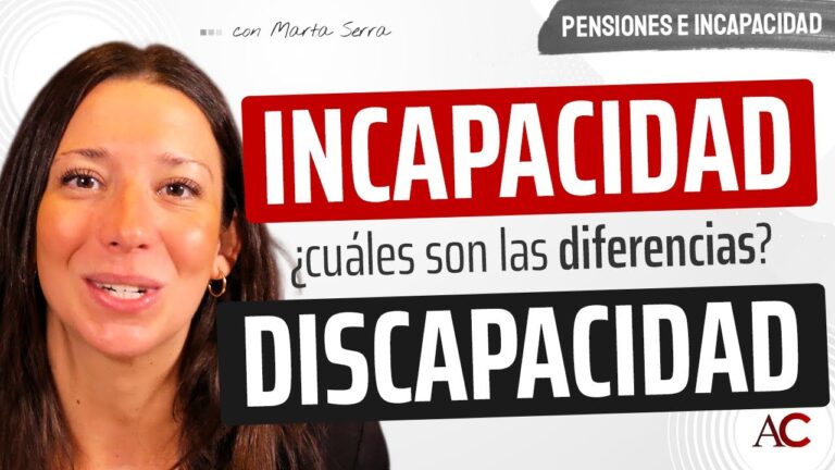 diferencia entre discapacidad e incapacidad permanente total