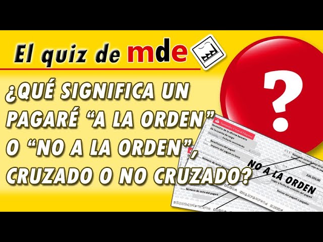 diferencia entre pagare ala orden y no a la orden